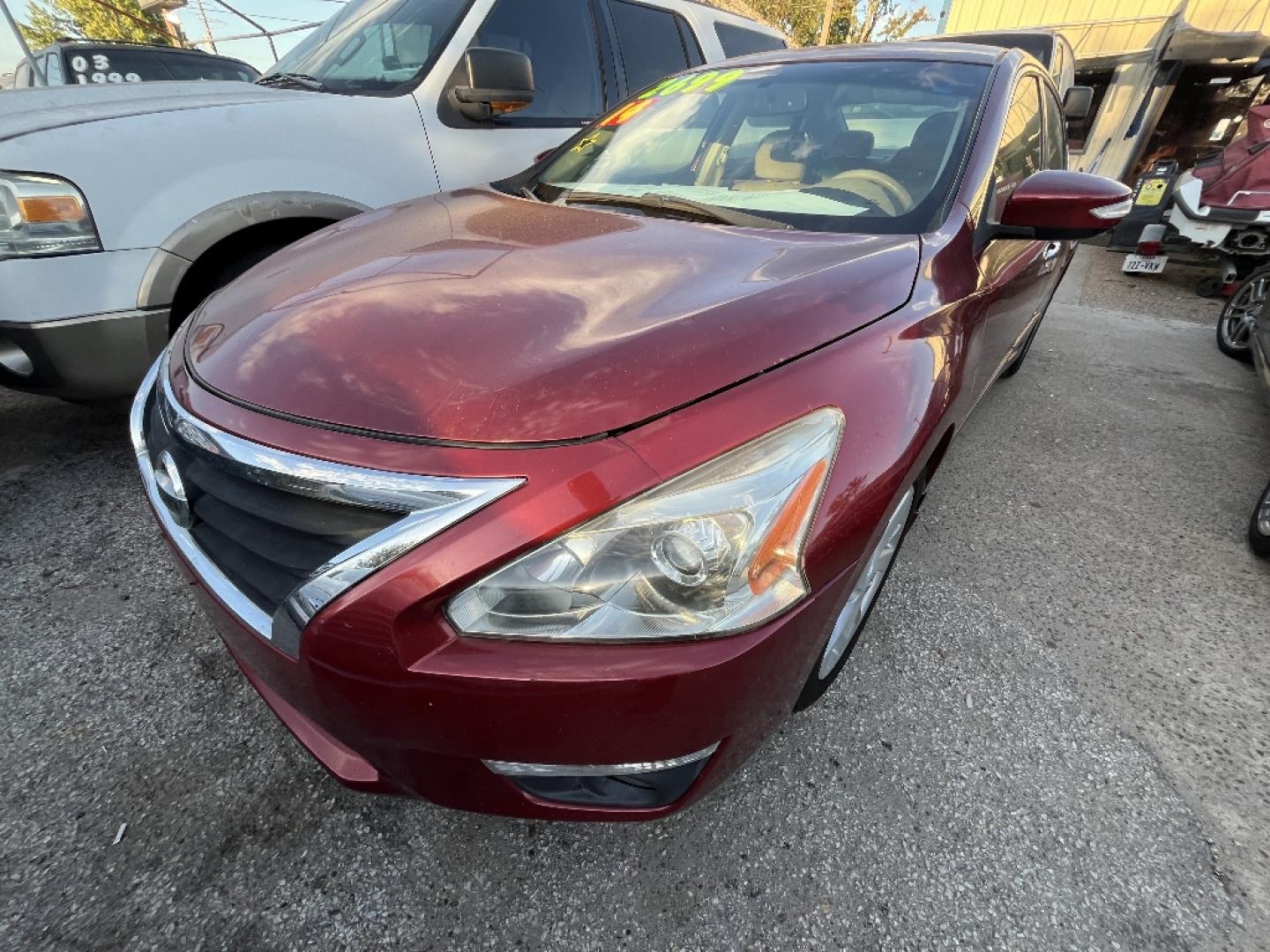 2014 RED /BLACK NISSAN ALTIMA 2.5 S (1N4AL3AP6EC) with an 2.5L L4 DOHC 16V engine, AUTOMATIC transmission, located at 2303 West Mt. Houston, Houston, 77038, (281) 507-3956, 29.771597, -95.339569- Photo#0