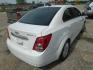 2012 WHITE CHEVROLET SONIC 2LT Sedan (1G1JC5SH9C4) with an 1.8L L4 DOHC 24V engine, AUTOMATIC transmission, located at 2303 West Mt. Houston, Houston, 77038, (281) 507-3956, 29.771597, -95.339569- Photo#3