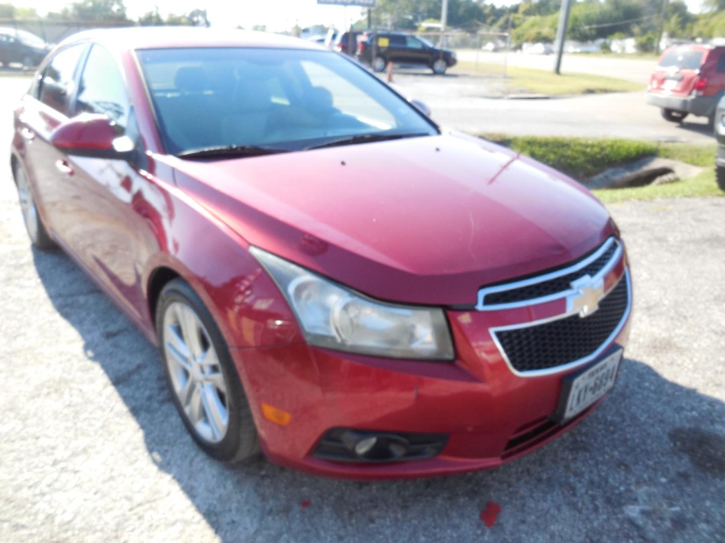 2012 RED CHEVROLET CRUZE LTZ (1G1PH5SC4C7) with an 1.4L L4 DOHC 16V TURBO engine, AUTOMATIC transmission, located at 2303 West Mt. Houston, Houston, 77038, (281) 507-3956, 29.771597, -95.339569- Photo#0